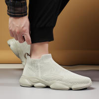Zapatillas de deporte informales sin cordones para hombre, zapatos transpirables para caminar, ligeros, talla grande, color negro - details 18