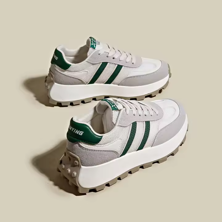 Cordones deportivos de malla transpirable, Atos informales con plataforma Forrest Gump, payaso de moda, novedad - 1