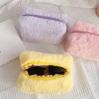 Bolsa de almacenamiento de cosméticos de piel sólida para mujer, organizador de maquillaje con cremallera, bolso de papelería, estuche para lápices, artículos de tocador de viaje - details 6
