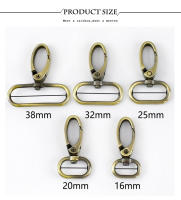 Meetee 30Pcs 16/20/25/32/38mm Bags Strap Metal Buckles Lobster Swivel Carabiner Snap Hook Clasp Collar KeyChain DIY Accessories - details 5