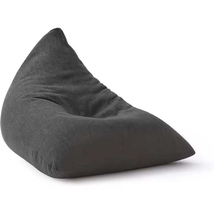 Sillón Relax de Lino XXL 370l Sofá Puff Gigante Cómodo para Salón y Habitación 150 x 100 x 100 cm - 1