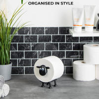 Portarrollos de baño de oveja elegante, caja de pañuelos de oveja apilable para el baño del hogar, organizador de pañuelos de animales apilable - details 3