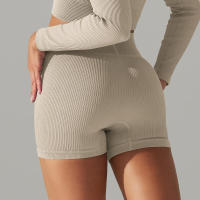 Pantalones cortos deportivos para mujer, mallas transpirables de cintura alta para yoga, correr, ciclismo, entrenamiento, gimnasio, verano - details 30