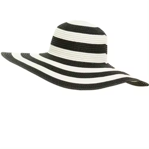 Sombrero de paja con visera ancha para viaje y playa, protector solar para el sol, Verano - 1