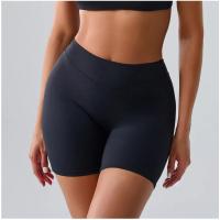 Pantalones cortos de Yoga para mujer, cintura alta, levantamiento de glúteos, entrenamiento, medias deportivas, Control de barriga, gimnasio, correr, pantalones elásticos, pantalones cortos deportivos informales - details 9