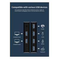 Conmutador USB 3,0 KVM, conmutador compartido, 2 entradas, 4 salidas, para ordenador portátil, PC, teclado, ratón, impresora - details 1
