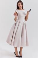 Vestido de noche elegante para mujer con escote en la espalda - Vestido largo sin mangas con pliegues para fiesta, graduación, vacaciones - details 36