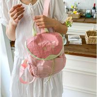 Mochila con cordón para exteriores de estilo coreano, mochila de nailon de fruta de Color dopamina para viaje, bolsa de libros de gran capacidad, bolso de hombro para senderismo - details 20