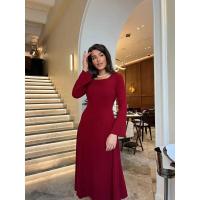 Vestido de punto elegante para mujer con cuello cuadrado, estilo, elegante y curvilíneo, perfecto para la fiesta de bailarina - details 12