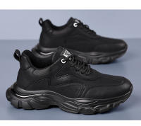 Primavera y otoño nuevos zapatos deportivos zapatos para correr de moda para hombres zapatos casuales negros con cordones zapatos para hombres jóvenes - details 5