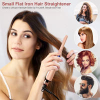 Mini Hierro Plano de Cerámica Turmalina Largo de 3/10 Pulgadas Ideal para Cortes Cortos, Barba y Pixie Enchufe Europeo - details 4
