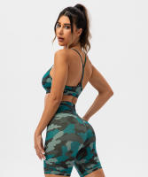 SHINBENE Sujetador Deportivo de Yoga para Mujeres con Estampado Camuflaje Diseño de Espagueti y Tirantes Delgados Fitness Gimnasio XS-XL - details 35