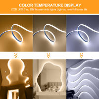 GAHADA Cinta LED COB Ultra Delgada de 3mm de Alta Densidad Luz Bar de Blanco Caliente/Blanco Cálido/Natural Blanco 12V 320LEDs/m Iluminación y Decoración - details 1
