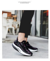 Zapatos deportivos de marca para mujer, zapatos de suela gruesa, zapatos de plataforma con tejido volador, zapatos tonificadores para mujer, zapatillas de deporte con cuña, zapatos con balancín transpirables - details 21