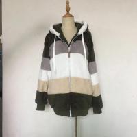 Chaqueta para mujer 2024 nuevo Otoño Invierno cálido bolsillo de felpa ropa informal con capucha abrigo suelto para mujer - details 15