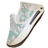Zapatos deportivos informales de malla de encaje para mujer, calzado deportivo informal con suela gruesa, bordado grande, primavera y verano, 2024 - details 0