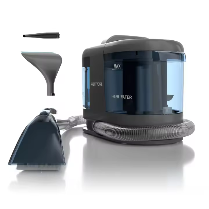 Aspiradora Inalámbrica para Alfombras PrettyCare PC808, 550W, 20KPa, Tanque de Agua Doble (1700ml para Limpieza y 1500ml para Suciedad), Manguera de 1.5M, Elimina Manchas en Sofás, Colchones, Alfombras y Cortinas - 1