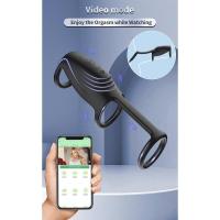 Empaque privado Sexy Bluetooth Anillo vibrador Vibrador APP Control Juguete sexual para adultos para hombres Pareja Retraso Eyaculación Vagina Estimulador del punto G - details 5