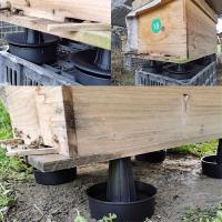 1 Juego de soporte antihormiga para colmena, Base de fregadero de elevación, resistente al agua, a prueba de insectos, herramientas de Apicultura - details 3