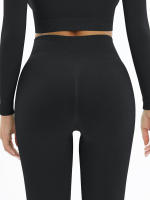 Mallas de Yoga sin costuras para mujer, pantalones deportivos de cintura alta, Leggings de gimnasio, pantalones de entrenamiento de realce, Leggings para correr y Fitness - details 11