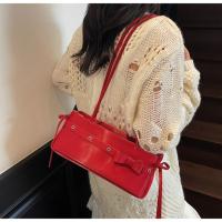 Bolso portátil con forma de palo francés, cinta con lazo Y2K, bolso de hombro con lazo, estilo francés coreano, bolso para axilas, trabajo - details 9
