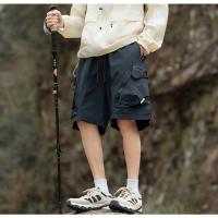 Verano al aire libre de tres a prueba de pantalones cortos de carga americana funcional viento impermeable deportes pantalones cortos sueltos de los hombres - details 11