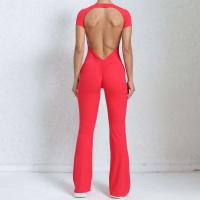 Conjunto de Yoga Ouwu Monos Deportivos para Mujeres Manga Corta, Pantalones Acampados - details 25