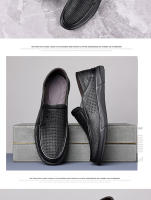 Zapatos Casuales de Cuero de Oveja Suela Suave para Hombres en Verano Auténtico Pedal de Cuero Genuino - details 18