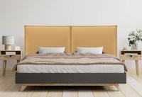 Tapiz de Cama Moderno de Lino Natural con Ribete hasta el Suelo Tapiz de Cabeza de Algodón Grueso de 8cm - details 21