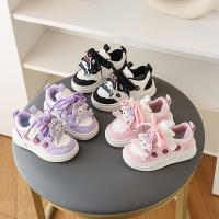 Zapatos de tablero para niñas primavera y otoño nuevos zapatos deportivos de cuero para niñas estudiantes Velcro casual compañeros de clase zapatos de dibujos animados - details 13