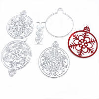 Troqueles de corte de Metal de bola de nieve de campana de Navidad, 4 piezas, álbum de recortes DIY, tarjetas de papel en relieve, plantilla de troquelado, troqueles de Navidad - details 4