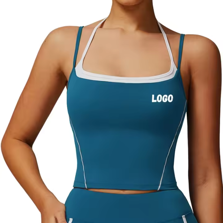 Nuevo chaleco deportivo de fitness para mujer, sujetador deportivo de compresión de la mejor ajuste para yoga - 1