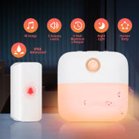 Timbre de Puerta Inteligente Inalámbrico Sectyme a Prueba de Agua con Alcance Remoto de 250m Luz Nocturna de Bienvenida para el Hogar - details 0