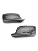 Para 7 Series E66 3 Series E46 dos puertas carcasa de espejo negro brillante cubierta de espejo retrovisor de grano de carbono - details 4