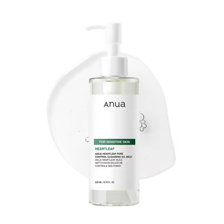 ANUA Heartleaf Pore Cleansing MILD, Sensitive Face Wash, Limpiador de aceite para la cara, Removedor de espinillas de maquillaje, Cuidado de la piel coreano, - 1