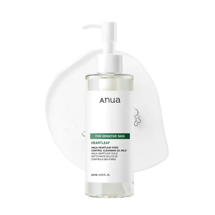 ANUA Heartleaf Pore Cleansing MILD, Sensitive Face Wash, Limpiador de aceite para la cara, Removedor de espinillas de maquillaje, Cuidado de la piel coreano, - 1