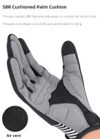 Giyo-guantes largos de dedo completo para bicicleta, manoplas transpirables para pantalla táctil, a prueba de golpes, para Otoño e Invierno - details 6