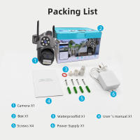 Sistema de seguridad WiFi inalámbrico HD de 3 cámaras y 9 MP, 360 ° Monitor panorámico para el hogar con visión nocturna en color y control remoto por teléfono, adecuado para interiores y exteriores/IP65Impermeable/Voz bidireccional/Seguimiento móvil/Alma - details 18