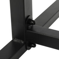 Soporte de descanso para brazo y pierna de tatuaje, supergrande, con almohadilla de esponja ajustable, portátil, Panel de ángulo ajustable de 340 °, hierro, PVC negro - details 3