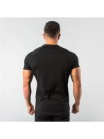 Moda Masculina Slim Fit Camiseta de Manga Corta para Fitness Diseño Muscular para Corredores - details 14