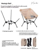 Silla reclinable jardin terraza portatil multifunciónal aire libre familiares party Camping - details 6