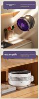Nuevo ventilador luminoso plegable multifunción de escritorio USB silencioso mini ventilador pequeño cuatro en uno ventilador de circulación de aire - details 5