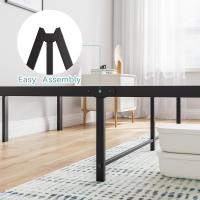Cama con Plataforma de Metal, Marco de Cama de 140 x 200 cm, Cama de Metal con somier de láminas de Metal, Moderna Cama de Metal para Adultos, niños, Adolescentes, fácil Montaje - details 51