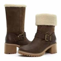 Botas Martin de tacón alto a la moda para mujer, botas cortas informales, zapatos - details 3