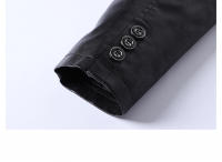 Chaqueta de Cuero de Alta Calidad CHAIFENKO para Hombres Ajuste Suelto Cómodo - details 5