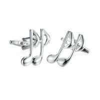 Gemelos de música punk de alta calidad para hombre, diseño de piano, batería, saxofón, guitarra, bocina, botón de puño con atmósfera de hip-hop - details 19