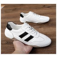 Zapatos De Tenis Para Hombre En Cuero Natural Suela De Goma Cómodos Y De Alta Calidad Zapatillas Casuales Para El Verano - details 17
