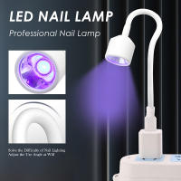 Secador de Uñas UV/LED Mini USB Luz UV de 360 Grados Ajustable Libre Lámpara UV Conveniente para Decoración de Arte de Uñas - details 0
