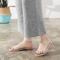 Sandalias de mujer 2025 nuevas sandalias de mujer de cabeza redonda, sandalias planas versátiles de moda para mujer - details 6
