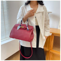 Kelly bolso de seda texturizada bufanda lichi patrón bolso de moda hombro de moda bolso de las mujeres - details 15